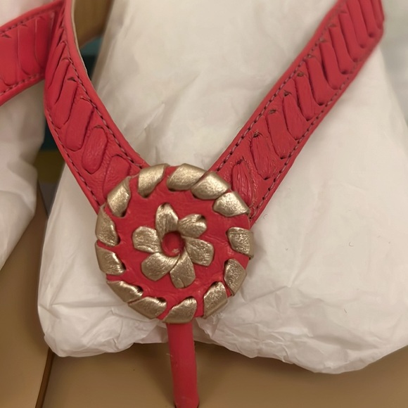 NIB Jack Rogers ALI sandal sz 11 pink & gold - Picture 3 of 5